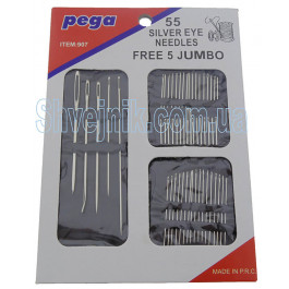 Голки швейні ручні 'Pega' (уп. 55 шт)