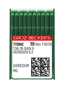 Голки Groz-Beckert 134-35 SAN 5 Gebedur RG №110