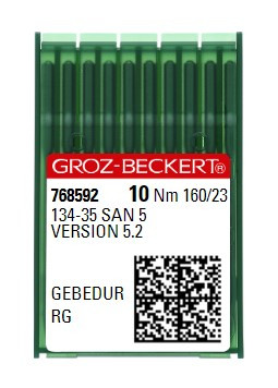 Голки Groz-Beckert 134-35 SAN 5 Gebedur RG №160