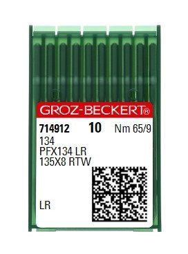 Голки для шкіри Groz-Beckert 134 LR №65