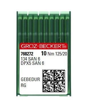 Голки Groz-Beckert 134 SAN 6 Gebedur RG №125