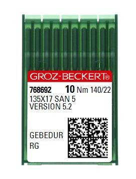 Голки Groz-Beckert 135x17 SAN 5 Gebedur RG №140