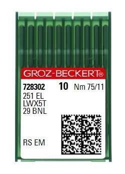 Голки Groz-Beckert 251 EL RS №75