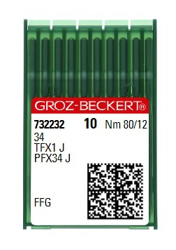 Голки Groz-Beckert 34 FFG №80