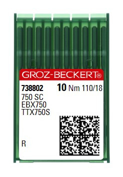 Голки Groz-Beckert 750 SC R №110