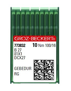 Голки для оверлока Groz-Beckert B27 Gebedur RG №100