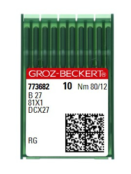 Голки для оверлока Groz-Beckert B27 RG №80
