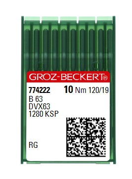 Голки для розпошивальних машин Groz-Beckert B 63 RG №120