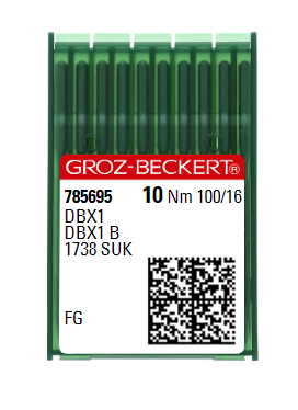 Голки універсальні Groz-Beckert DBX1 FG №100 (тонка колба)