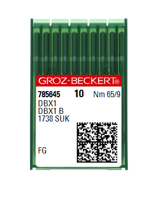 Голки універсальні GROZ-BECKERT DBX1 FG №65 (тонка колба)