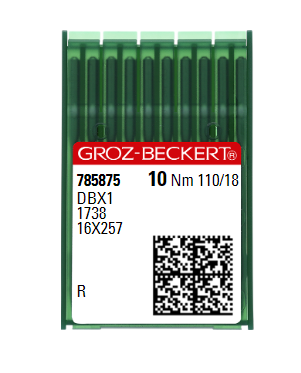 Голки універсальні Groz-Beckert DBX1 R №110 (тонка колба)