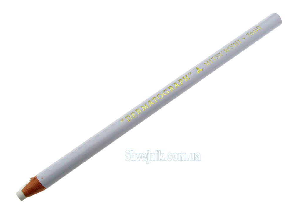 Олівець білий Mitsubishi 7600