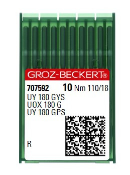 Голки Groz-Beckert UY 180 GYS R №110