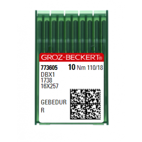 Голки універсальні Groz-Beckert DBX1 R Gebedur №110 (тонка колба)