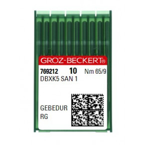 Голки для вишивальних машин Groz-Beckert DBxK5 SAN 1 Gebedur RG №65