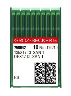 Голки Groz-Beckert 135x17 CL SAN 1 RG №120