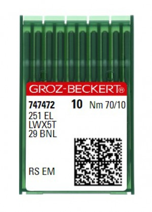 Голки Groz-Beckert 251 EL RS №70