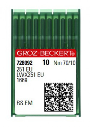 Голки Groz-Beckert 251 EU RS №70