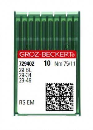 Голки Groz-Beckert 29 BL RS №75