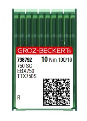 Голки Groz-Beckert 750 SC R №100