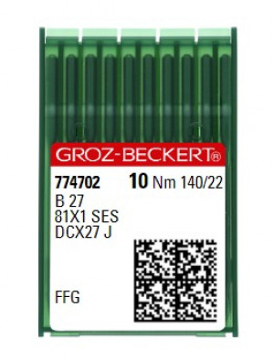 Голки для оверлока Groz-Beckert B27 FFG №140