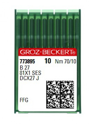 Голки для оверлока Groz-Beckert B27 FFG №70