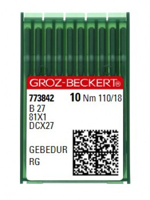 Голки для оверлока Groz-Beckert B27 Gebedur RG №110