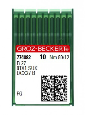Голки для оверлока Groz-Beckert B27 FG №80