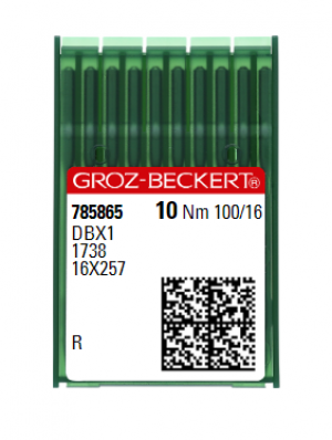 Голки універсальні Groz-Beckert DBX1 R №100 (тонка колба)