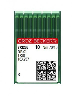 Голки універсальні Groz-Beckert DBX1 R №70 (тонка колба)