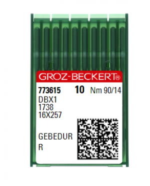 Голки універсальні Groz-Beckert DBX1 R Gebedur №90 (тонка колба)