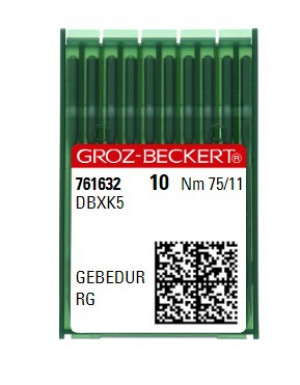 Голки для вишивальних машин Groz-Beckert DBXK5 Gebedur RG №75