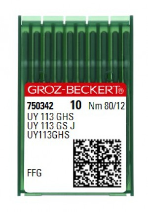 Голки Groz-Beckert UY 113 GHS FFG №80
