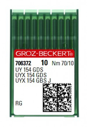 Голки Groz-Beckert UY 154 GDS RG №70