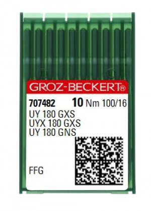 Голки Groz-Beckert UY 180 GXS FFG №100