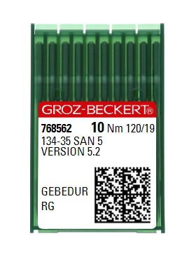 Иглы Groz-Beckert 134-35 SAN 5 Gebedur RG №120