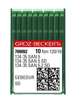 Иглы Groz-Beckert 134-35 SAN 5 Gebedur SD №120