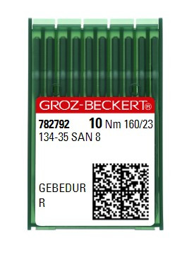 Иглы Groz-Beckert 134-35 SAN 8 Gebedur R №160