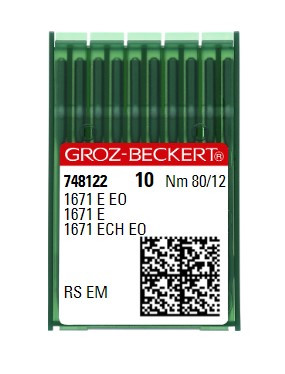 Иглы Groz-Beckert 1671E EO RS №80