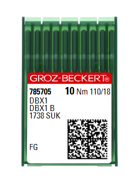 Голки універсальні Groz-Beckert DBX1 FG №110 (тонка колба)