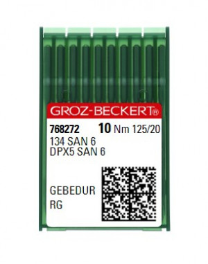 Иглы Groz-Beckert 134 SAN 6 Gebedur RG №125