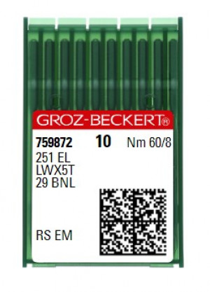 Иглы Groz-Beckert 251 EL RS №60