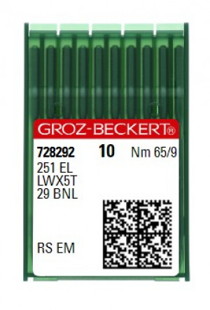 Иглы Groz-Beckert 251 EL RS №65
