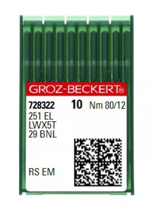 Иглы Groz-Beckert 251 EL RS №80
