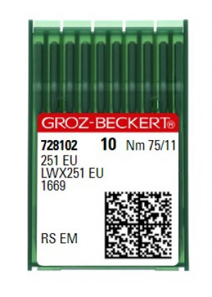 Иглы Groz-Beckert 251 EU RS №75