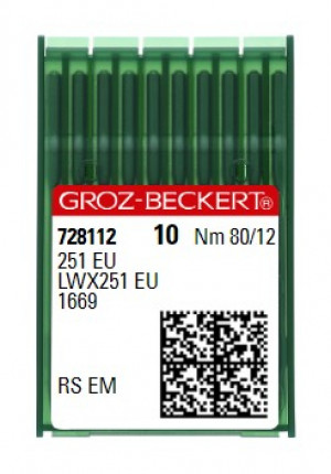 Иглы Groz-Beckert 251 EU RS №80