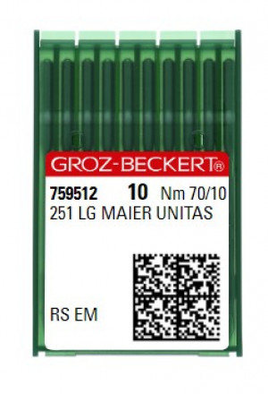 Иглы Groz-Beckert 251 LG RS №70 