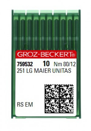 Иглы Groz-Beckert 251 LG RS №80 (MAIER UNITAS)