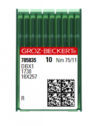 Голки універсальні Groz-Beckert DBX1 R №75 (тонка колба)