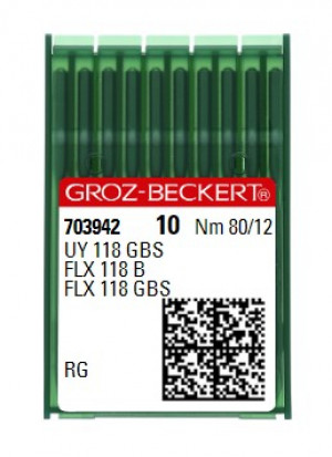 Иглы Groz-Beckert UY118GBS RG №80